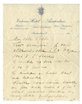 Mata Hari Autograph Letter Signed to Her Lover, Piet van der Hem -- ''...Want to come and talk to me a little at 9 pm?...''